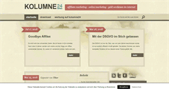 Desktop Screenshot of kolumne24.de