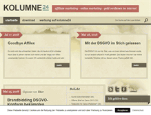 Tablet Screenshot of kolumne24.de